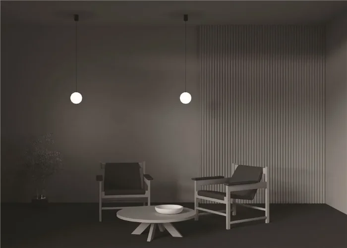 Подвесной светильник LUNA 3000K 1x5Вт 360° (Черно-белый) - фото 5