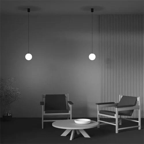 Подвесной светильник LUNA 3000K 1x5Вт 360° (Черно-белый) - фото 8