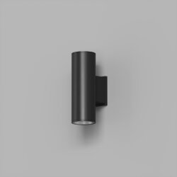 Настенный уличный светильник BORG, IP65, 18 Вт, 3000К, черный, алюминий, Denkirs DK9821-BK