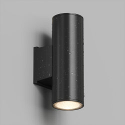 Настенный уличный светильник BORG, IP65, 18 Вт, 3000К, черный, алюминий, Denkirs DK9821-BK