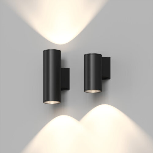 DK9821-BK Настенный уличный светильник BORG, IP65, 18 Вт, 3000К, черный, алюминий. Фото 4