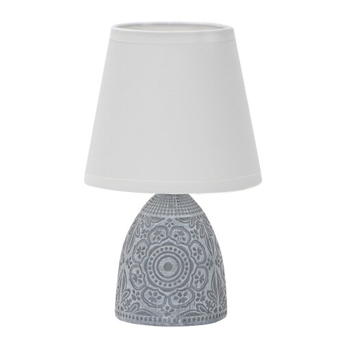 UML-B301 E14 DARK GREY Светильник настольный декоративный под лампу Е14, 40W, Механический выключатель, Темно-серый - фото 1