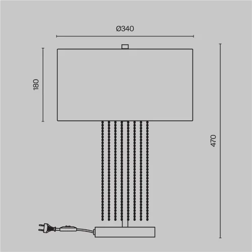 Настольный светильник Impressive E27х1 40Вт (Золото) - фото 2
