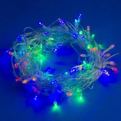 ULD-S2500-225-STK MULTI IP20 Гирлянда светодиодная, 25м, Соединяемая, 225 светодиодов, Разноцветный свет, Провод прозрачный