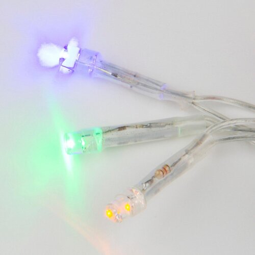 ULD-S2500-225-STK MULTI IP20 Гирлянда светодиодная, 25м, Соединяемая, 225 светодиодов, Разноцветный свет, Провод прозрачный - фото 3