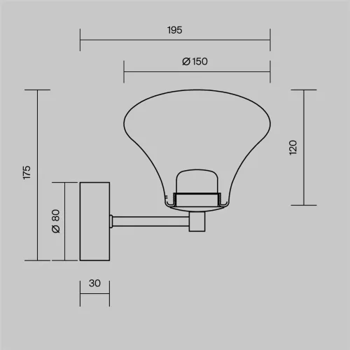 Настенный светильник (бра) Dynasty 3000K 3Вт (Латунь) - фото 8