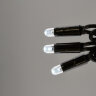 ULD-B5007-300-TBK WHITE IP67 Бахрома светодиодная с эффектом мерцания, 5м, Соединяемая, 300 светодиодов, Белый свет, Провод черный, TM Uniel - фото 10