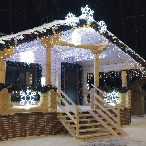 ULD-B5007-300-TBK WHITE IP67 Бахрома светодиодная с эффектом мерцания, 5м, Соединяемая, 300 светодиодов, Белый свет, Провод черный, TM Uniel - фото 11