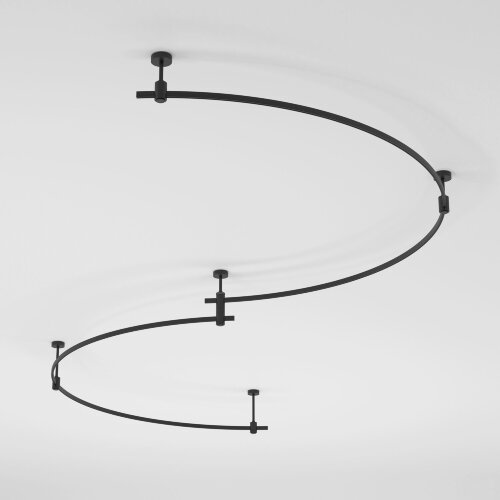 Esthetic Magnetic Шинопровод Round черный O1500 - Фото 4