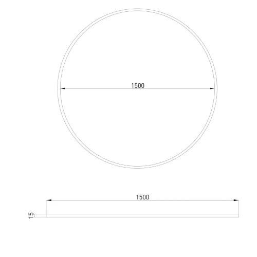 Esthetic Magnetic Шинопровод Round черный Ø1500 85217/00 - фото 8