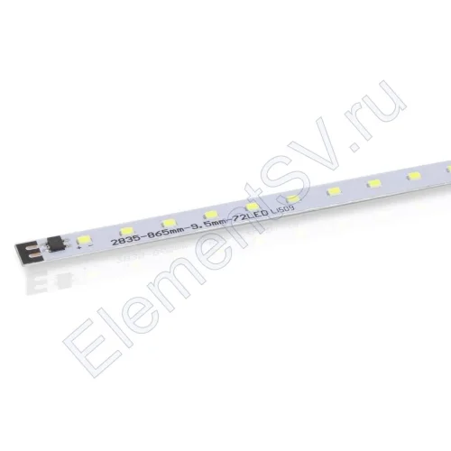 Светодиодная линейка 2835, 72 led, 220V, 12W, 865mm, D156, white - фото.