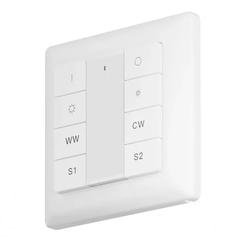 Кнопочная настенная панель 8-ми клавишная DALI (Белый) 721053 - фото