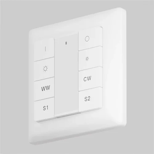 Кнопочная настенная панель 8-ми клавишная DALI (Белый) 721053 - фото 3