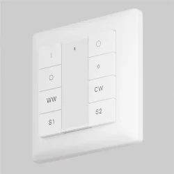 Кнопочная настенная панель 8-ми клавишная DALI (Белый) 721053