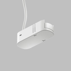 Подвод питания универсальный (середина/торец), серия Base, 48V DC, IP20, белый, пластик, Denkirs TR5215-WH