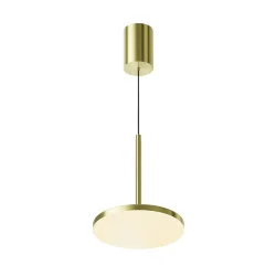 Подвесной светильник Плато / Plato 3000К 12Вт (Латунь) P076PL-L12W3K-BS