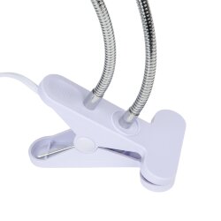 TLI-281 WHITE E27x2 PLANT Светильник настольный для 2-х фитоламп, На прищепке, Цоколь E27, Белый, ТМ ФитоЛето