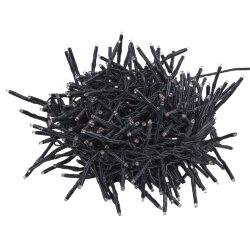 ULD-S0740-370-DGA-RC WW IP44 FIREWORK Гирлянда светодиодная Фейерверк, 7.4м, 370 светодиодов, Теплый белый свет, Пульт ДУ в-к, Провод зеленый