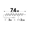 ULD-S0740-370-DGA-RC WW IP44 FIREWORK Гирлянда светодиодная Фейерверк, 7.4м, 370 светодиодов, Теплый белый свет, Пульт ДУ в-к, Провод зеленый - фото 12