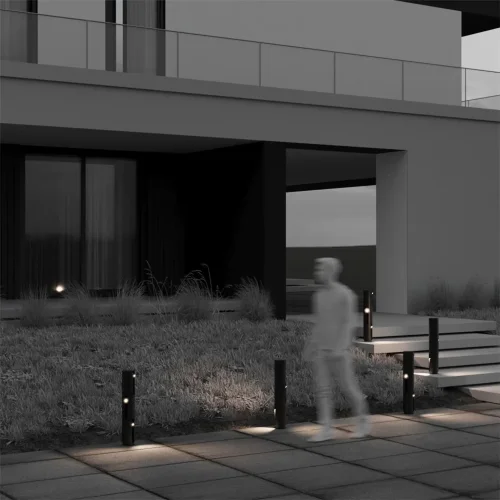 Ландшафтный светильник Cave 3000К 9Вт IP 55 (Черный) - фото 7