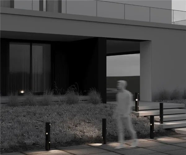 Ландшафтный светильник Cave 3000К 9Вт IP 55 (Черный) - фото 8