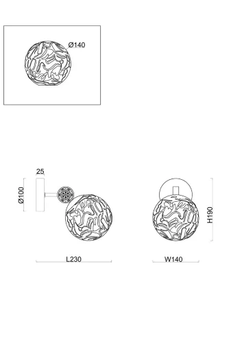 Настенный светильник (бра) FR5264WL-01BS Мягкий / Mellow E14x1 (Латунь) FR5264WL-01BS - фото