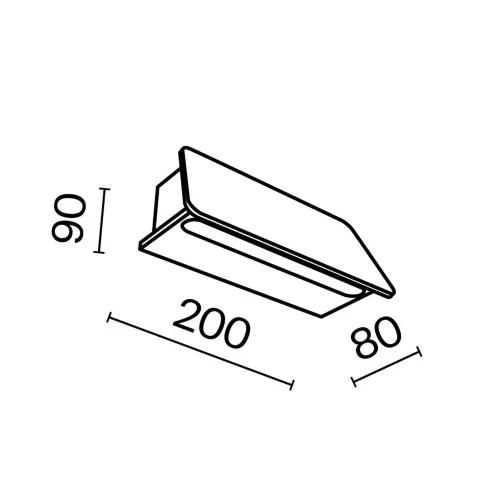 Настенный светильник (бра) Trupp 3000K 6Вт IP 54 (Графит) - фото 6