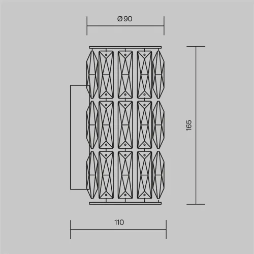 Настенный светильник (бра) Talento G9х1 40Вт (Хром) - фото