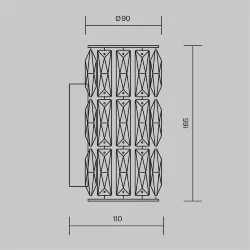 Настенный светильник (бра) Talento G9х1 40Вт (Хром)