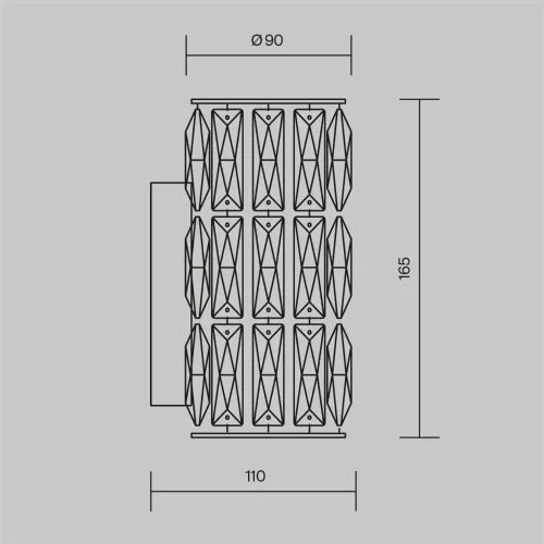 Настенный светильник (бра) Talento G9х1 40Вт (Хром) - фото 4