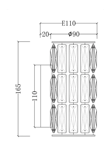 Настенный светильник (бра) Talento G9х1 40Вт (Хром) - фото 5