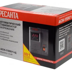 Стабилизатор напряжения АСН-1500/1-Ц 1ф 1.5кВт IP20 релейный Ресанта 63/6/3