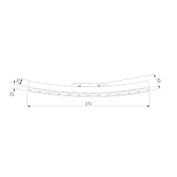 Slim Magnetic Трековый светильник для радиусного шинопровода 12W 4200K Intenso чёрный Ø 1200мм 85186/01 (066514)
