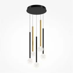 Подвесной светильник Bubble dream 3000К 16Вт (Черный и Латунь)