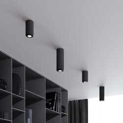 Светильник потолочный светодиодный 10W 4000K чёрный 25045/LED (064196)