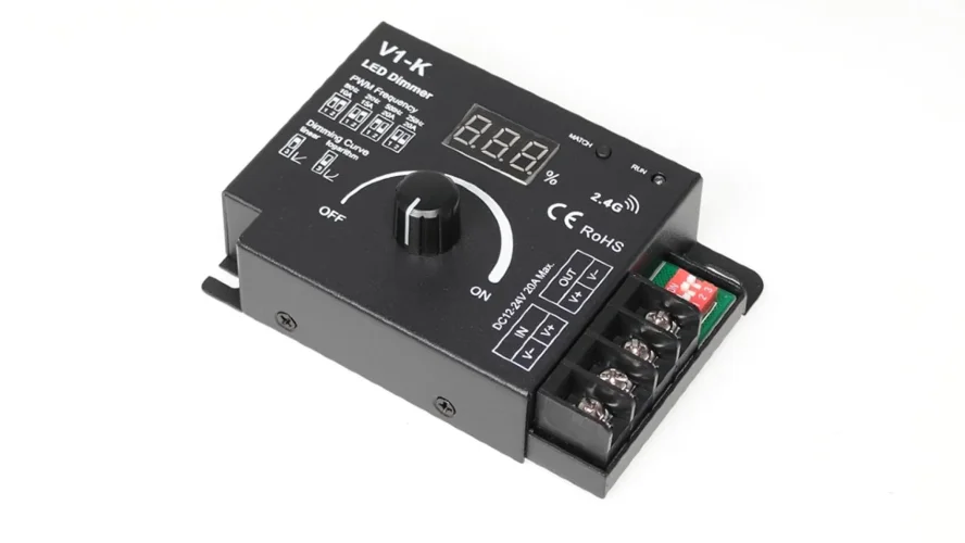 Диммер V1-K IC3 (12/24V, DIM, 1ch x 20А, 240/480W) - фото I