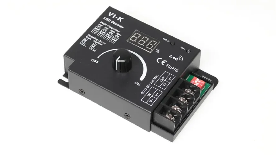 Диммер V1-K IC3 (12/24V, DIM, 1ch x 20А, 240/480W) - фото I