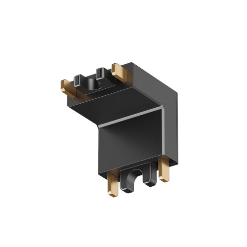 TR5212-BK Угловой соединитель 90° стена-потолок, для трека Air, серия Base, черный, пластик.