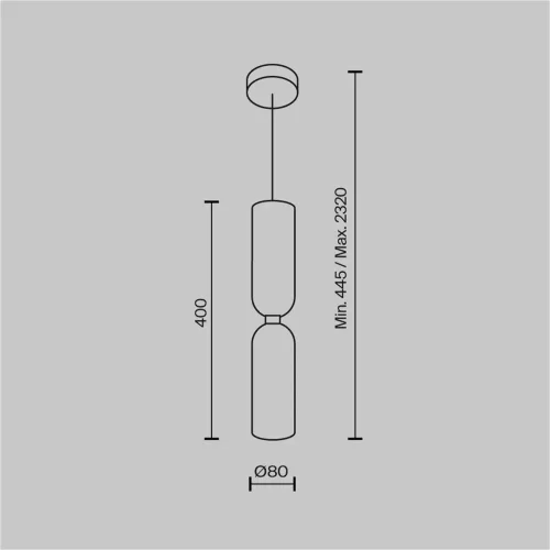 Подвесной светильник Memory E14х1 (Черный) - фото