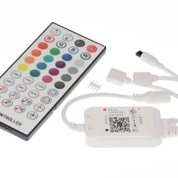 Контроллер IR40-BT-RGB-02 P36 (5-24V, RGB, 2 выхода 3х2А, IR пульт 40кн. + управление по Bluetooth)