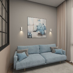 Настенный светильник, IP20, до 15 Вт, LED, GU10, белый, алюминий, Denkirs DK5021-WH