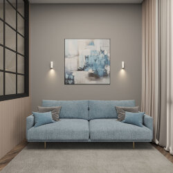 Настенный светильник, IP20, до 15 Вт, LED, GU10, белый, алюминий, Denkirs DK5021-WH