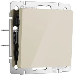 Выключатель одноклавишный проходной (айвори акрил) W1112043