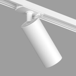 Трековый светильник IP 20, 15 Вт, GU10, белый с черным, алюминий, Denkirs DK6060-BW+WH