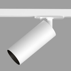 Трековый светильник IP 20, 15 Вт, GU10, белый с черным, алюминий, Denkirs DK6060-BW+WH