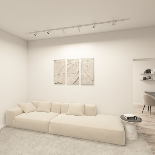 DK6060-BW+WH Трековый светильник IP 20, 15 Вт, GU10, белый с черным, алюминий. Фото 5