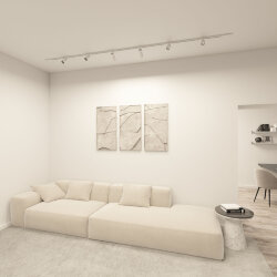 Трековый светильник IP 20, 15 Вт, GU10, белый с черным, алюминий, Denkirs DK6060-BW+WH