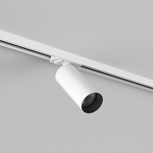DK6060-BW+WH Трековый светильник IP 20, 15 Вт, GU10, белый с черным, алюминий. Фото 2