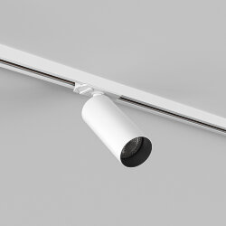 Трековый светильник IP 20, 15 Вт, GU10, белый с черным, алюминий, Denkirs DK6060-BW+WH