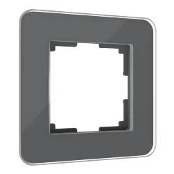 Рамка из стекла на 1 пост Elite графит W0012440